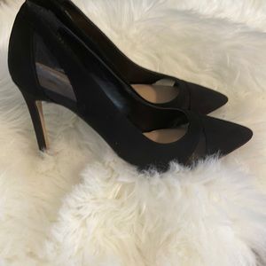 Black Suede stiletto